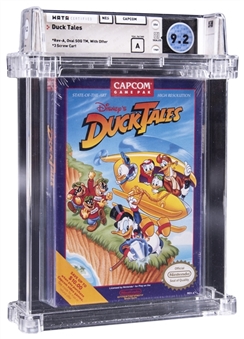 1989 NES Nintendo (USA) "Duck Tales" Sealed Video Game - WATA 9.2/A